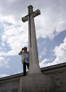 'Brian at work for the CWGC' by Nikki Bertoya